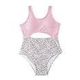 thumbnail image 1 of TOWED22 Girls Bathing Suit Size 2-10 Years - Cute Toddler Swimsuit Girl Adjustable One Piece Swimwear for Summer Beach Vocation(Pink,10-11 Years), 1 of 5