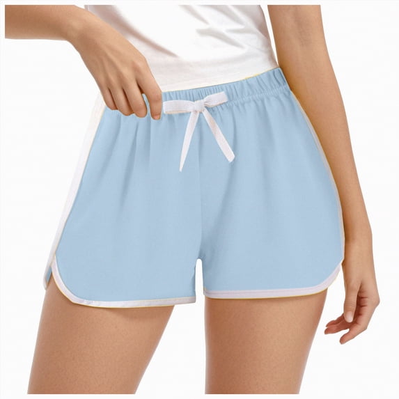TOWED22 Girls Boys Athletic Shorts Toddler Soccer Sports Shorts Kids Quick Dry Gym Running Short(Light Blue,7-8 Y)