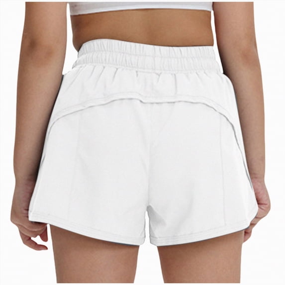 TOWED22 Girls Boys Athletic Soccer Basketball Shorts Toddler Sports Short Pants Kids Quick Dry Running Dolphin Active Gym Workout Shorts White,8-10 Y
