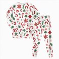 thumbnail image 1 of TOWED22 Girls Boys Christmas Pajamas Set Sleepwear Graphic Pjs Toddler Xmas Funny Graphic Long Sleeve Jammies Kids Holiday Sleepwear,8-9 Y, 1 of 9