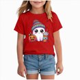 thumbnail image 1 of TOWED22 Girls Boys Halloween Shirt Funny Halloween Tshirt Graphic Tee Kids Spooky Season Fall Outfit, 1 of 5