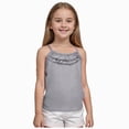 thumbnail image 1 of TOWED22 Girls Dance Tank Tops Toddler Racerback Sleeveless Top Girl Undershirts for Ballet Gymnastics(Grey,9-18 M), 1 of 9