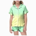 thumbnail image 1 of TOWED22 Girls Pajamas Set 2 Pcs Stretch Soft Pjs Loungewear Button-Down Sleepwear for kids,10-11 Y, 1 of 4