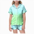 thumbnail image 1 of TOWED22 Girls Pajamas Set 2 Pcs Stretch Soft Pjs Loungewear Button-Down Sleepwear for kids,12-13 Y, 1 of 5