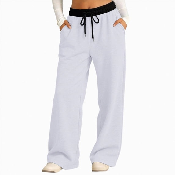 TOWED22 Girls Uniform Pants Flare Sweatpants Joggers Pants Preppy Clothes for Girls