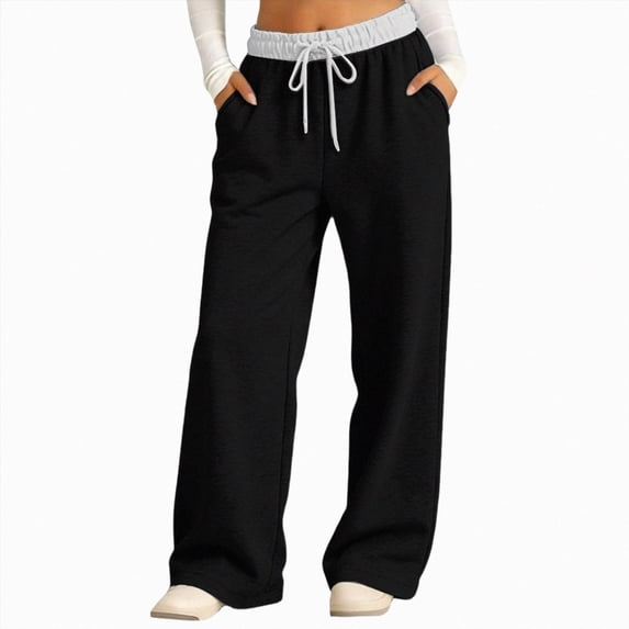TOWED22 Girls Uniform Pants Flare Sweatpants Joggers Pants Preppy Clothes for Girls