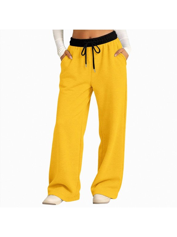 Girls Uniform Pants Flare Sweatpants Joggers Pants Preppy Clothes for Girls
