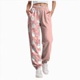 thumbnail image 1 of TOWED22 Halloween Baggy Sweatpants for Women Trendy Print Joggers Casual Loose Fall Drawstring Sweat Pants Fashion Clothes(Pink,XL), 1 of 7