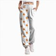 thumbnail image 1 of TOWED22 Halloween Baggy Sweatpants for Women Trendy Print Joggers Casual Loose Fall Drawstring Sweat Pants Fashion Clothes(White,XXL), 1 of 7