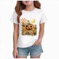 thumbnail image 1 of TOWED22 Halloween Outfit Toddler Girls Boys Fun Graphic Shirt Cute Print T-Shirt Spooky Season Short Sleeve Tee Tops, 1 of 5