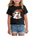 thumbnail image 1 of TOWED22 Halloween Outfits for Kids Pumpkin Patch Crew Toddler Short Sleeve Tshirt Top Casual Set Little Boy Girl Cothes,Black,12-13 Y, 1 of 5