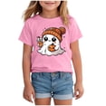 thumbnail image 1 of TOWED22 Halloween Outfits for Kids Pumpkin Patch Crew Toddler Short Sleeve Tshirt Top Casual Set Little Boy Girl Cothes,Pink,4-5 Y, 1 of 5