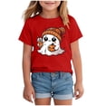 thumbnail image 1 of TOWED22 Halloween Outfits for Kids Pumpkin Patch Crew Toddler Short Sleeve Tshirt Top Casual Set Little Boy Girl Cothes,Red,10-11 Y, 1 of 5