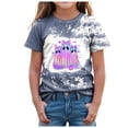 thumbnail image 1 of TOWED22 Halloween Shirt for Toddler Boy Girl Pumpkin Short Sleeve Tshirt for Kids Cotton Tops,Blue,13-14 Y, 1 of 4