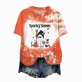 thumbnail image 1 of TOWED22 Halloween Shirt for Women Ghost Pumpkin T-Shirt Funny Tie Dye Graphic Tees Tops Blouse Gift(Orange,XXL), 1 of 5