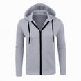 thumbnail image 1 of TOWED22 Hoodie for Men Full Zip Up Sweatshirts Hoodies Lightweight Fashion Jacket with Pockets(GY1,3XL), 1 of 5