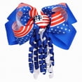 thumbnail image 1 of TOWED22 Independence Day Hair Bow Clips Sparkly Glitter Patriotic Hairpins Handmade Memorial Day Accessories for Teens Girls(Blue), 1 of 6