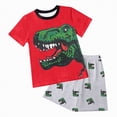 thumbnail image 1 of TOWED22 Infant Baby Boy Clothes 2 Pieces Crewneck Short Sleeve Round Neck Top T-Shirt Fire Truck Graphic Pocket Cargo Shorts Outfits(Red,9-10 Y), 1 of 5