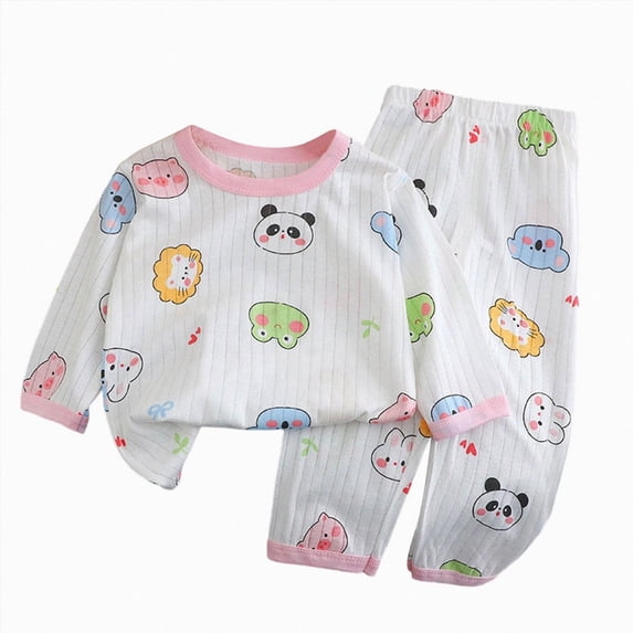 TOWED22 Infant Toddler Baby Girl Boy Winter Clothes Graphic Long Sleeve Crewneck Sweatshirts Pants Clothing Sets 2 Piece Outfits(Dark Blue,4-5 Y)