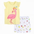 thumbnail image 1 of TOWED22 Infant Toddler Clothes 2pcs Cute Tank Tee Sleeveless and Shorts Sets Summer Clothing Sweet(Yellow,6-7 Y), 1 of 8