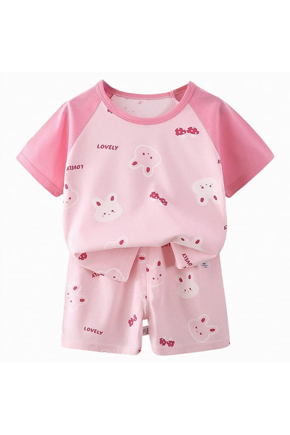 Kids Baby Boys Duck Hunter Clothes Mallard Duck Short Sleeve T-shirt Casual Shorts 2Pcs Toddler Hunting Baby Outfit Pink,5-6 Y