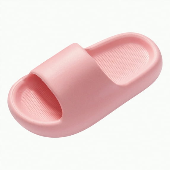 TOWED22 Kids Boys Girls Slides Sandals Comfort Non-Slip Beach Pool Shower Shoes Indoor Outdoor (Little Kid/Big Kid)(Pink,13)