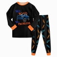 thumbnail image 1 of TOWED22 Kids Boys Pajamas 2 Piece Long Sleeve Print Top and Pants Set Cotton Pjs Sleepwear Little Boys Fall Winter 6-12 Months 12-24 Months 2t 3t 4t 5t 6t 7t 8t 9t Children,Orange,2-3 Y, 1 of 8
