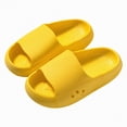 thumbnail image 1 of TOWED22 Kids Cloud Slides Boys Girls Pillow Slippers Shower Slip on Slide Sandals(Yellow,8), 1 of 6