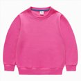 thumbnail image 1 of TOWED22 Kids Cotton Sweatshirt Basic Thin Long Sleeve Crewneck Pullover for Toddler and Girls Tops,5-6 Y, 1 of 4