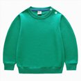 thumbnail image 1 of TOWED22 Kids Cotton Sweatshirt Basic Thin Long Sleeve Crewneck Pullover for Toddler and Girls Tops,7-8 Y, 1 of 2