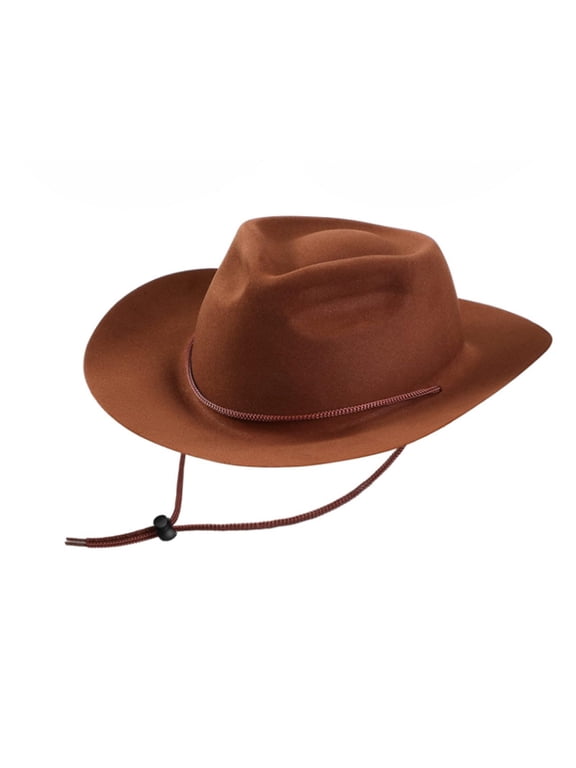 Kids Fedora Hat Classic Dress Hat for Boys Girls Fedora Hats for Kid Felt Cap(Brown,4-10 Y)