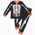 thumbnail image 1 of TOWED22 Kids Halloween Pajamas Toddler Boys Skeleton Glow in The Dark Pjs Girls Pumpkin Sleepwear Clothes Sets, 1 of 8