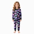 thumbnail image 1 of TOWED22 Kids Pajamas For Girls Boys Skeleton Pumpkin Ghost Graphic Cotton Sleepwear Toddler Clothes Halloween Pumpkin Outfit(Blue,7-8 Y), 1 of 9
