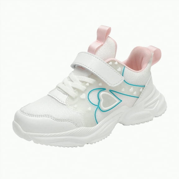 TOWED22 Kids Shoes Breathable Sneakers for Boys Girls Athletic Running Shoes(White,12.5)