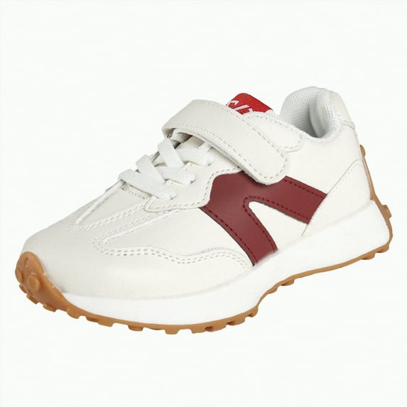 TOWED22 Kids Shoes Running Girls Boys School Spring Casual Sports Sneakers Basketball(Red,13.5)