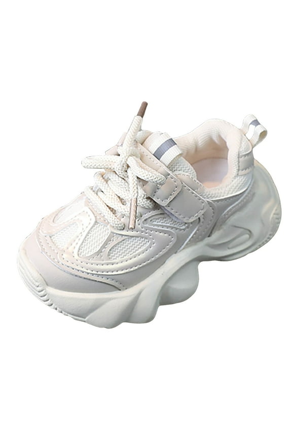 Kids Sneakers Toddler Boys Running Tennis Shoes Lightweight Breathable Sport Athletic 9.5,Beige