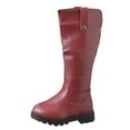 thumbnail image 1 of TOWED22 Kids Snow Boots for Girls Children Shoes Thick Sole Comfortable Soft Sole Casual Boots Fashion Soft Sole Casual Boots (, 10 Toddler), 1 of 4