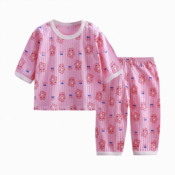 TOWED22 Kids Toddler Boy Clothes 2 Piece Long Sleeve Graphic T-Shirt Jogger Pants Warm Fall Winter Outfits Set(Pink,4-5 Y)