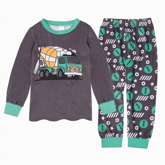 TOWED22 Kids Toddler Girl Clothes Print Sweatshirt Flared Pants 2Pc Outfits Set Infant Fall Winter Outfits Size:1-2 Y,Color:Grey