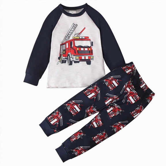 TOWED22 Kids Toddler Girl Clothes Print Sweatshirt Flared Pants 2Pc Outfits Set Infant Fall Winter Outfits Size:7-8 Y,Color:Red