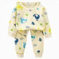 thumbnail image 1 of TOWED22 Kids Toddler Girls Clothes Print Graphic Top Pullover Pants Fall Winter 2Pcs Outfit Set Size:12-18 M,Color:Sky Blue, 1 of 5