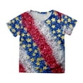thumbnail image 1 of TOWED22 Kids USA Shirt Boys Girls American Flag Tshirt 4th of July Child Patriotic Outfits Red White and Blue Tops 5-14years（Navy,4-5 Y）, 1 of 4