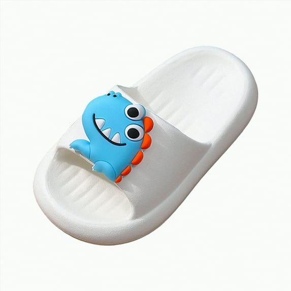 TOWED22 Kids slides, Girls Slides Non-slip Summer Beach Pool Shoes Toddler Cartoon Slide Sandals Indoor& Outdoor Garden Slippers Shower Shoes(Beige,2)