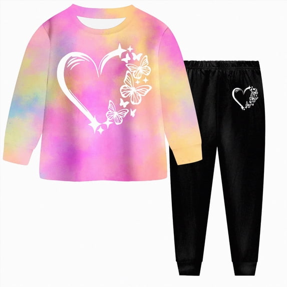 TOWED22 Little Boys Girls Outfits Graphic Cotton 2 Piece Train Toddler Loungewear Fall Winter Clothes Set 3 6 9 12 18 24 Months 2 3 4 5 6 7 8 9 Years(Pink,7-8 Y)