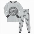 thumbnail image 1 of TOWED22 Little Boys Girls Pajamas 2Pcs Long Sleeve Crewneck Top and Elastic Waist Pants Print Sleepwear Pjs Toddlers, 1 of 8