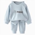 thumbnail image 1 of TOWED22 Little Boys Girls Pajamas for Toddler Clothes Set Truck Sleepwear Long Sleeve Cotton 2 Piece Kids Pjs 3 6 9 12 18 24 Months 2t 3t 4t 5t 6t 7t 8t 9t(Light Blue,4-5 Y), 1 of 5