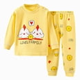 thumbnail image 1 of TOWED22 Little Boys Pajamas 2 Pieces Long Set Cotton Sleepwear Kids Excavator Pjs Toddler Winter Clothes 6-12 Months 12-24 Months 2t 3t 4t 5t 6t 7t 8t 9t Children,Yellow,18-24 M, 1 of 4