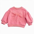 thumbnail image 1 of TOWED22 Little Girls Sweatshirt Cute Toddler Crewneck Long Sleeve Bow Pullover Tops Shirts,4-5Y, 1 of 9