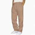 thumbnail image 1 of TOWED22 Men's Cargo Sweatpants Casual Fleece Joggers Loose Fit Open Bottom Athletic Pants for Men with Pockets(Khaki,M), 1 of 4