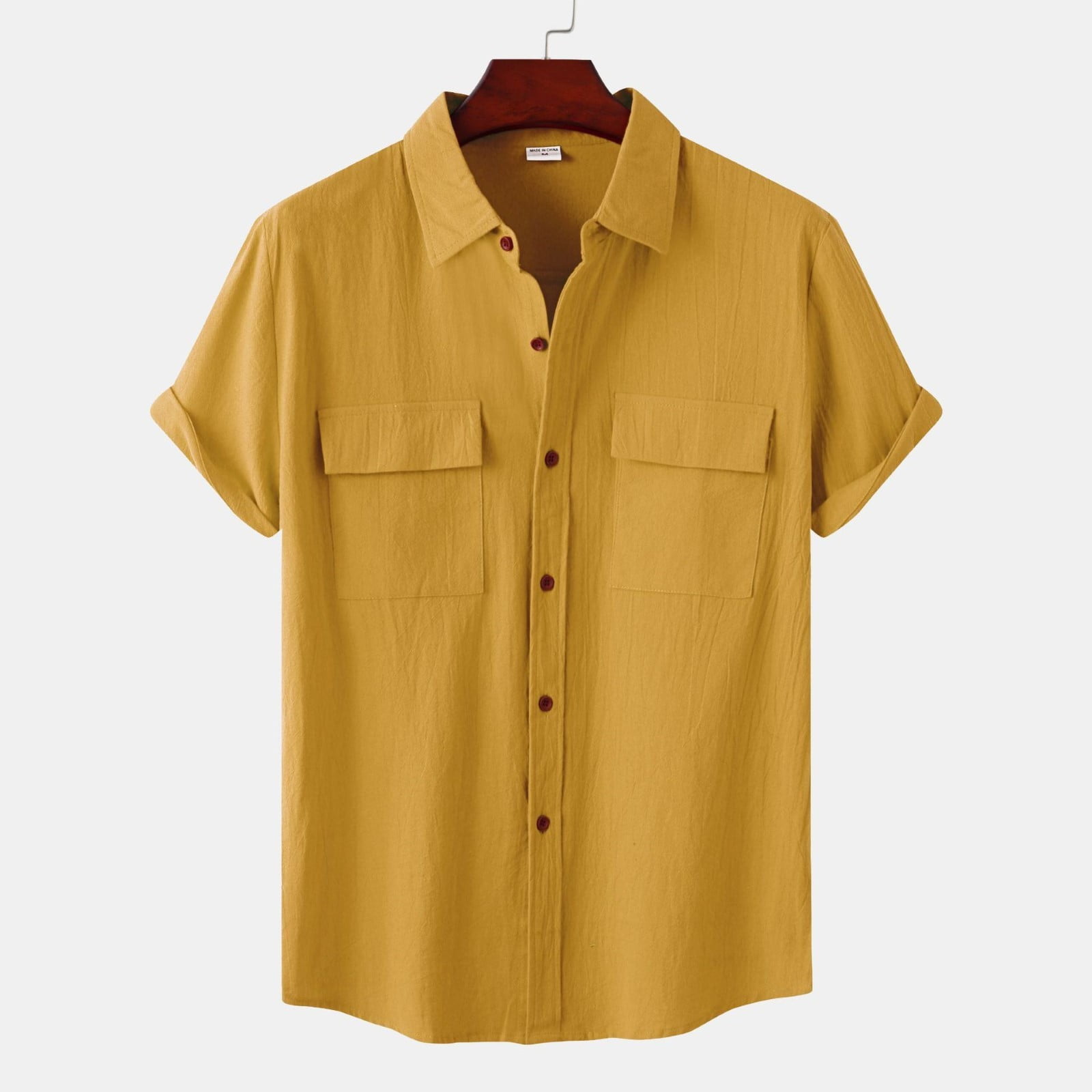 TOWED22 Men's Casual Button-Up Shirts,Mens College Hawaiian Short ...